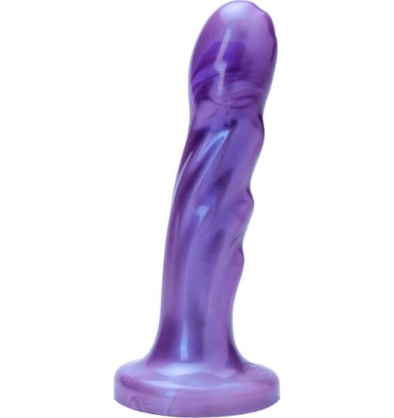 Dildo Tantus Goddess Purple Haze z lila silikonu s třpytem