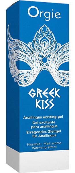 Lahvička s dávkovačem stimulačního gelu Orgie Greek Kiss, 50 ml