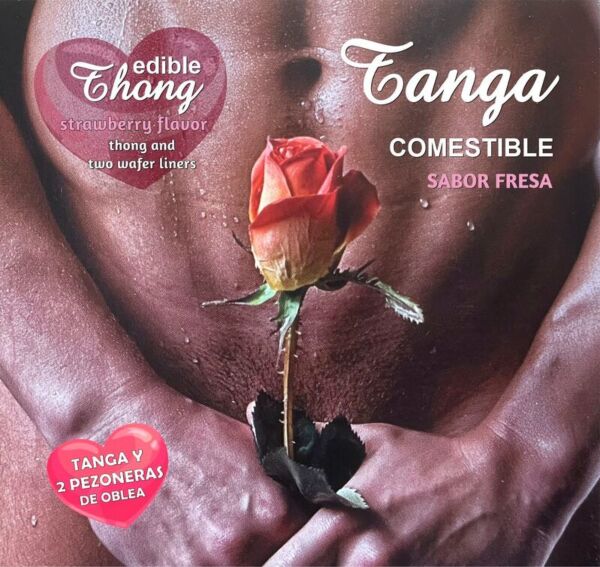 Oplatkové tanga a 2 kryty bradavek Hotflowers pro něj