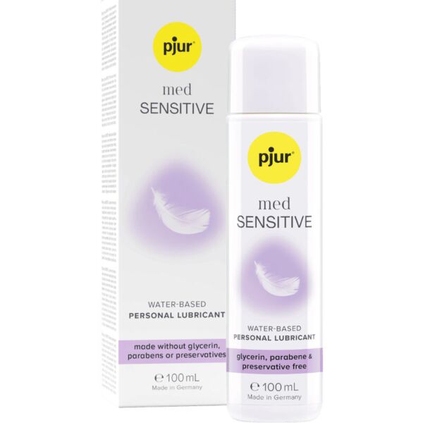Lubrikant na vodní bázi Pjur Med Sensitive Glide v baleních 2 ml a 100 ml