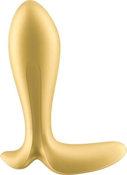 Vibrační anální kolík Satisfyer Intensity Plug ve zlaté a fialové barvě