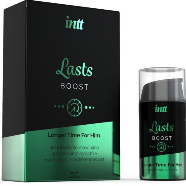 Gel na oddálení ejakulace INTT Lasts v balení 15 ml s dávkovačem