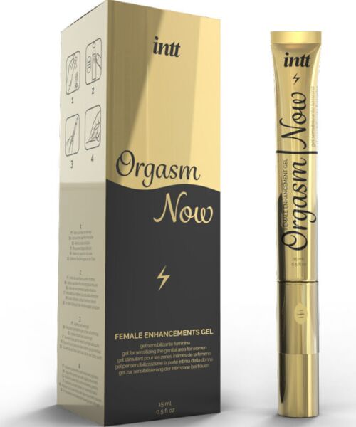 Stimulační gel INTT Orgasm Now v tubě s vibračním aplikátorem
