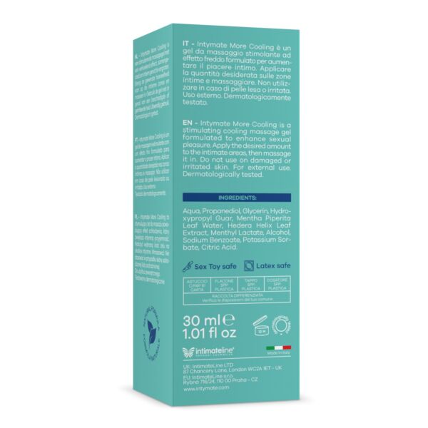 Masážní gel Intymate More Cooling 30 ml s chladivým efektem
