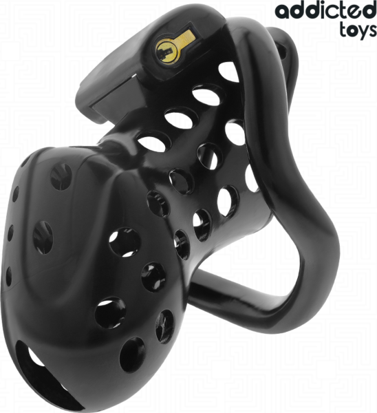 Klec cudnosti Addicted Toys Locked 10,5 cm se čtyřmi kroužky, zámkem a klíči