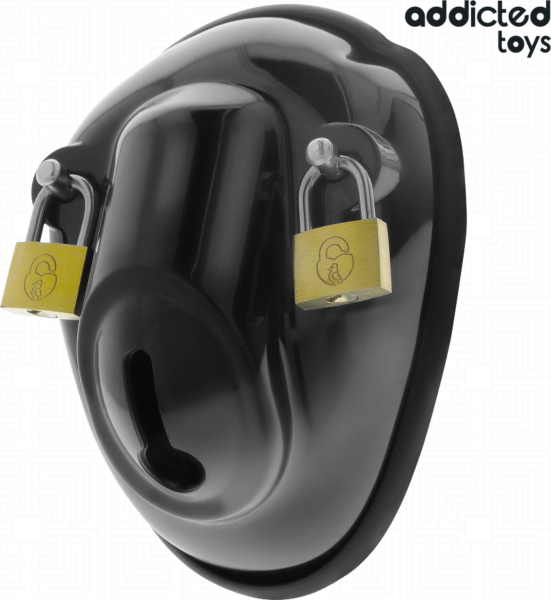 Klecc cudnosti Addicted Toys Locked, úplná kontrola, na penis, ve tvaru mušle