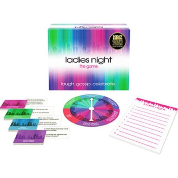 Hra s otázkami Kheper Games Ladies Night s ruletou, blokem a kartami