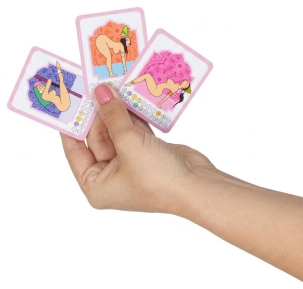 Karetní hra Secret Play Kamasutra Play s kartami s pozicemi a přesýpacími hodinami