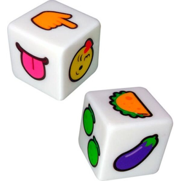 Erotické kostky Kheper Games DTF Sex Emojis Dice s emoji na stěnách