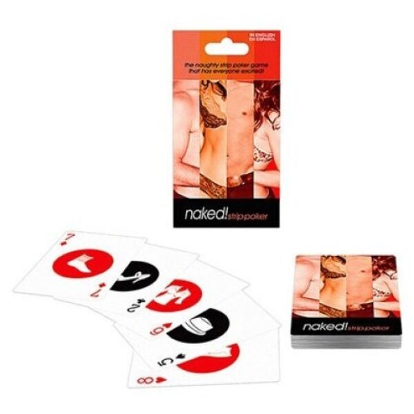 Strip poker karty Kheper Games Naked s vytištěnými kusy oblečení