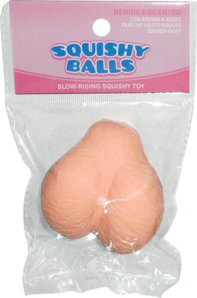 Kheper Games Squishy Balls, žertovná varlata v tělové barvě