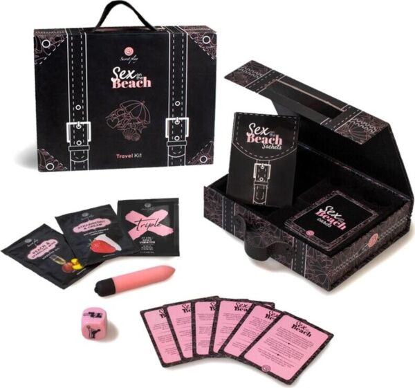 Erotická hra Secret Play Sex on the Beach Travel Kit s kartami a příslušenstvím