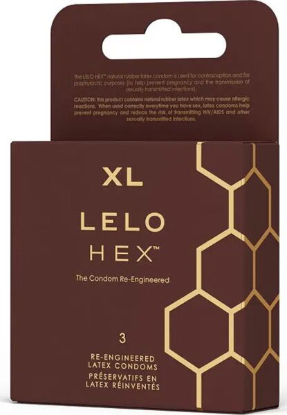 Kondomy LELO HEX Respect XL v obalu