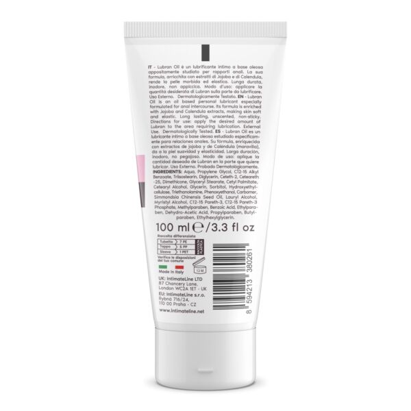 Balení análního lubrikantu IntimateLine Lubran 100 ml