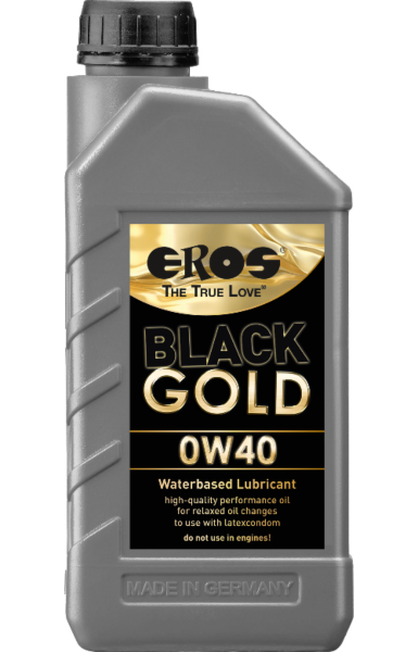 Lubrikant na vodní bázi EROS Black Gold v kanystru 1000 ml