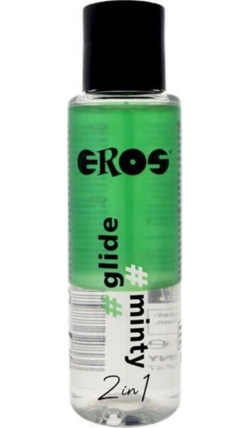 Lahvička lubrikantu EROS 2 v 1 Glide Minty o objemu 100 ml
