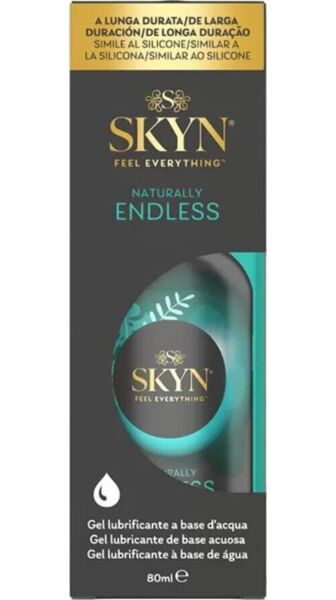 Lahvička lubrikantu SKYN Naturally Endless o objemu 80 ml s pumpičkou