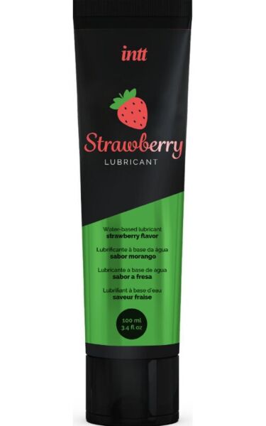 Lubrikant na vodní bázi INTT 100 ml v příchuti cukrové vaty a v příchuti jahody