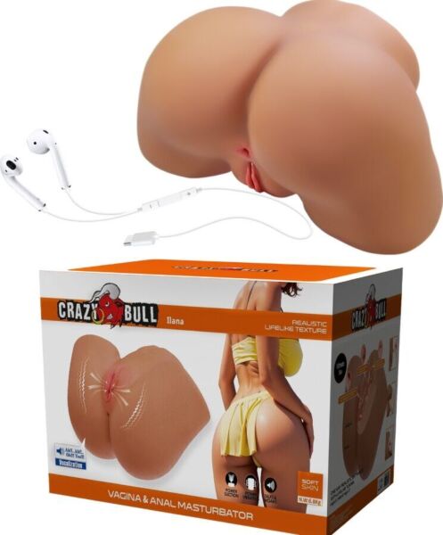 Realistický masturbátor Crazy Bull Ilana ve tvaru ženského zadečku