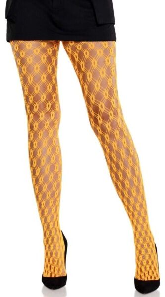 Síťované punčocháče Leg Avenue Lyric Eyelet s geometrickým vzorem z očkových otvorů