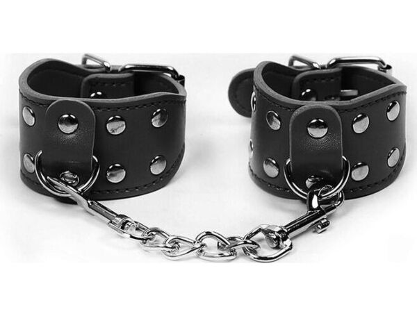 Pouta OHMAMA Fetish Mini Wrist Restraints na zápěstí se zapínáním na patentky