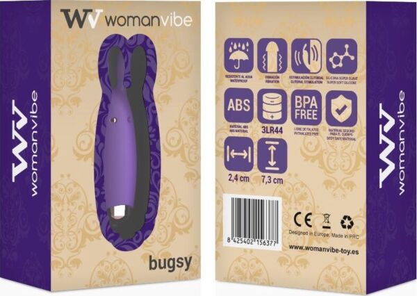 Mini vibrátor WomanVibe Bugsy s oušky