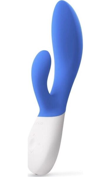Rabbit vibrátor LELO Ina Wave 2 s dříkem a ramínkem pro klitoris