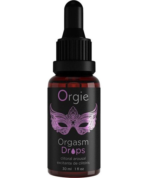 Lahvička Orgie Orgasm Drops, stimulační gel na klitoris o objemu 30 ml