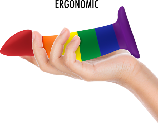 Silikonové dildo Mythology Garrick Pride M s přísavnou základnou