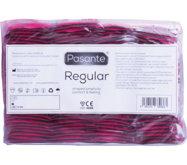 Balení 144 kondomů Pasante Regular