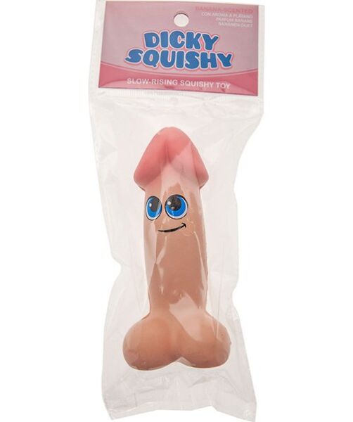 Antistresový penis Kheper Games Dicky Squishy, měkká hračka ve tvaru penisu v tělové barvě