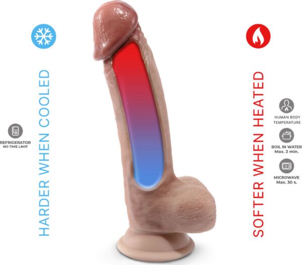 Realistické dildo Silexd Model 1 z termoreaktivního silikonu