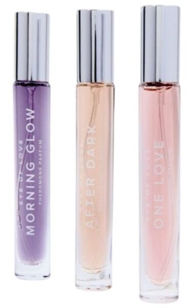 Sada parfémů s feromony Eye Of Love EOL PHR Set/3 se třemi flakony po 10 ml