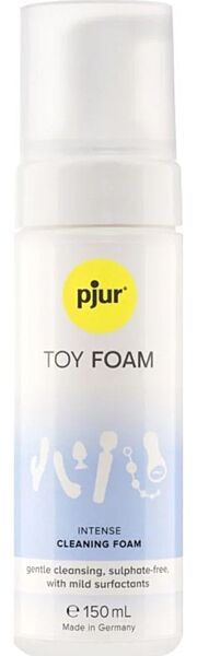 Lahvička čisticí pěny Pjur TOY FOAM 150 ml s pumpičkou