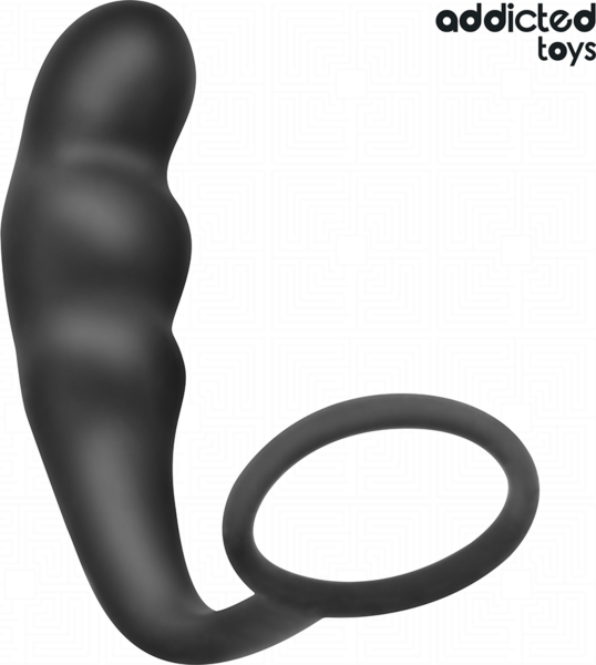 Anální kolík Addicted Toys Model 4 s kroužkem na varlata