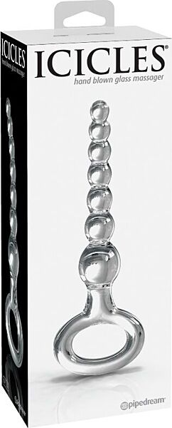 Skleněný anální kolík Pipedream Icicles N. 67