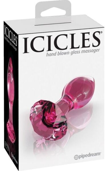 Skleněný anální kolík Pipedream Icicles N. 79