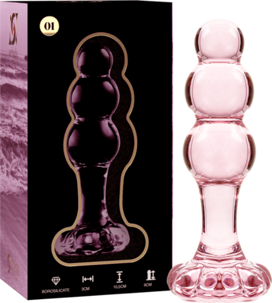 Skleněný anální kolík Nebula Series Model 1 od značky Ibiza