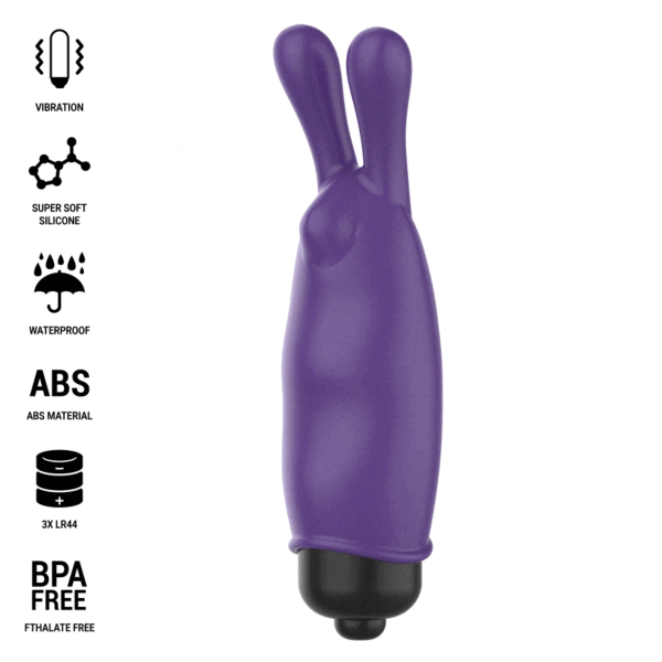 Mini vibrátor Intense Fun Mystic ve tvaru králíčka se dvěma oušky