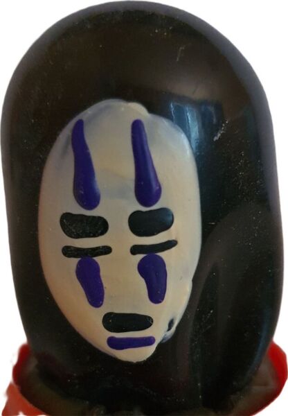 Vtipný kondom Condomerie Mask Ghost Black, ručně malovaný černým duchem