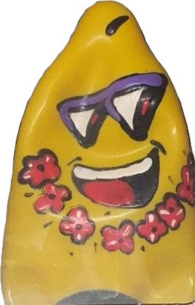 Vtipný kondom Condomerie Friki Tiki XL, ručně malovaný