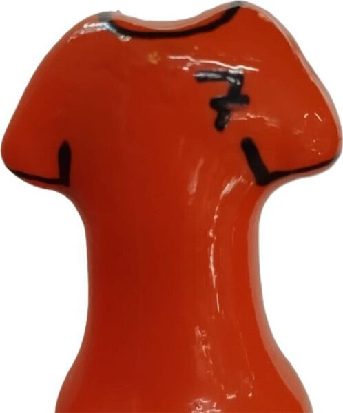 Vtipný kondom Condomerie Orange Shirt, ručně malovaný