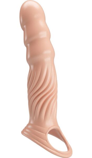 Návlek na penis Pretty Love BI-026263H, realistický, s páskem na varlata