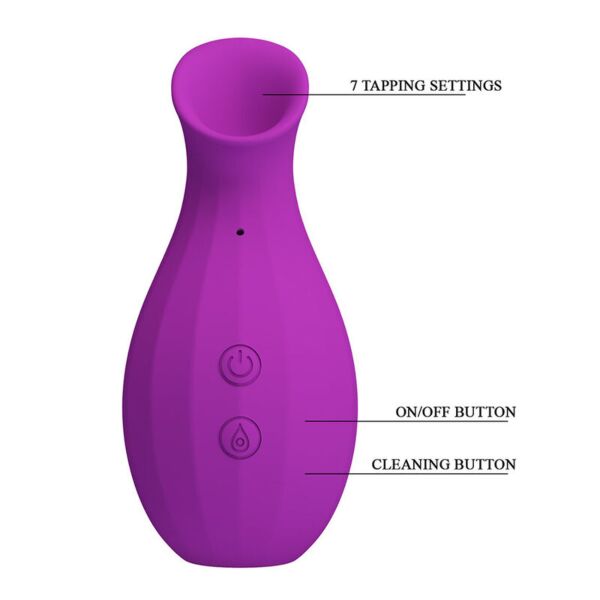 Stimulátor klitorisu Pretty Love Magic Bottle, fialový, ve tvaru láhve