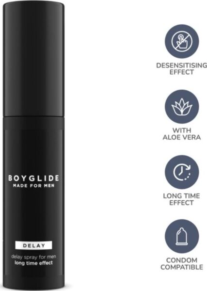 Sprej na oddálení ejakulace Boyglide Delay od IntimateLine, lahvička 20 ml