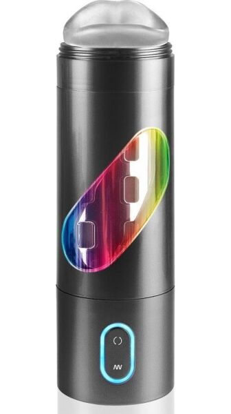Masturbátor Extreme Toyz Roto Bator ústa s průhlednou trubicí a silikonovým návlekem