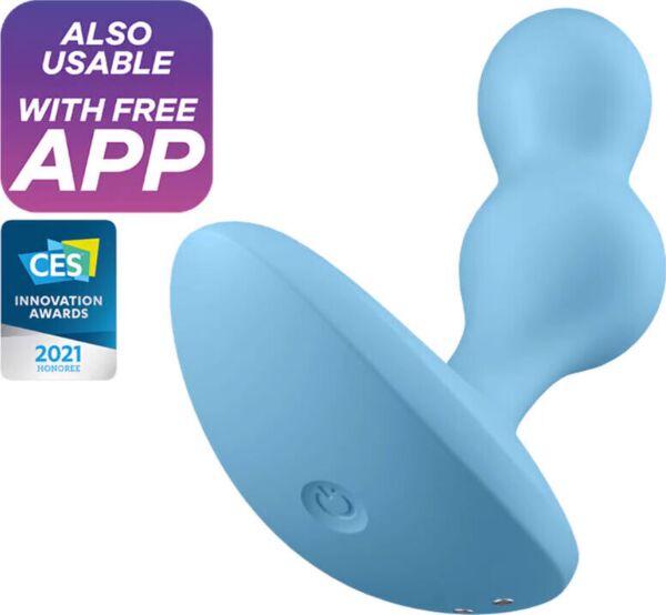 Anální vibrátor Satisfyer Deep Diver se dvěma kuličkami a širokou základnou