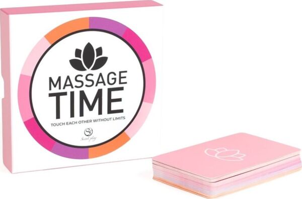 Krabice masážní hry pro páry Secret Play Massage Time s kartami a kostkou