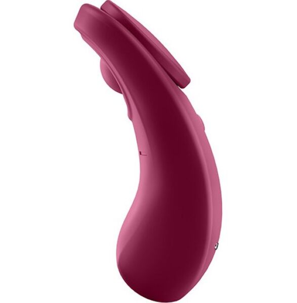 Vibrátor do kalhotek Satisfyer Sexy Secret Connect App v červené barvě