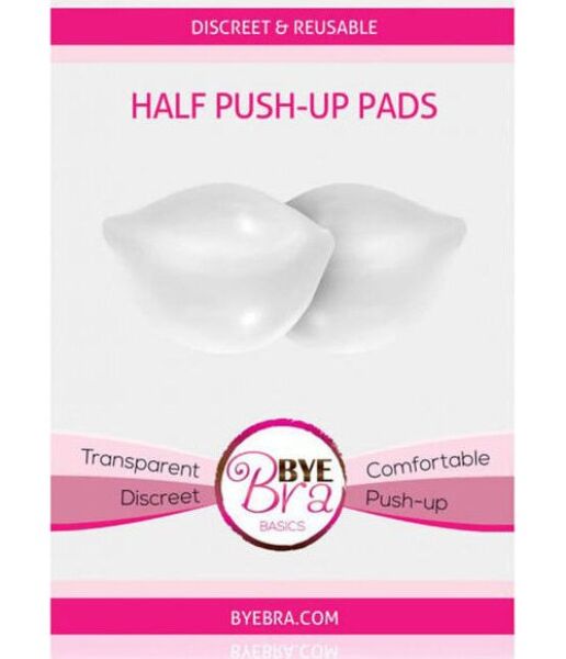 Poloviční průhledné push-up vložky Bye Bra Half Push-up Pads